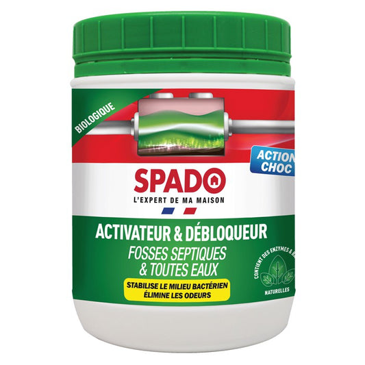 SPADO - ACTIVATEUR & DÉBLOQUEUR FOSSES BIOLOGIQUES 500g