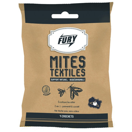 FURY - CROCHETS MITES TEXTILES X4