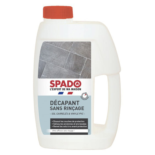 SPADO DÉCAPANT SANS RINÇAGE SOLS CARRELÉS ET VINYLE PVC 1L