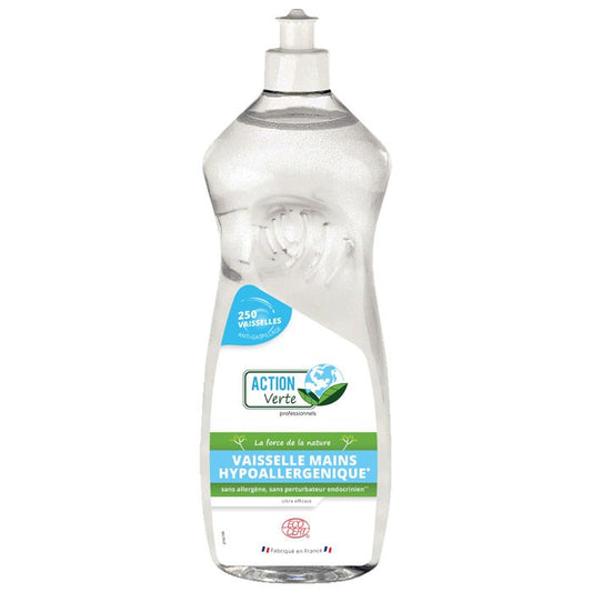 ACTION VERTE - LIQUIDE VAISSELLE MAIN HYPOALLERGÉNIQUE ECOCERT