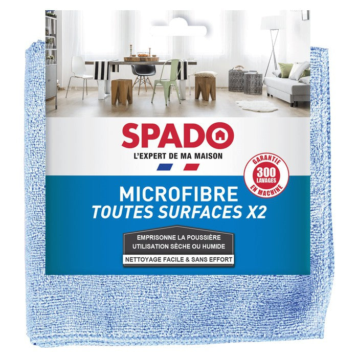 SPADO - MICROFIBRES TOUTES SURFACES (Lot de 2)