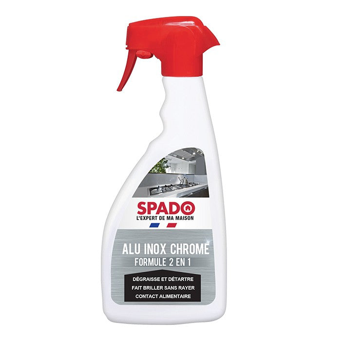 SPADO - NETTOYANT ALU-INOX & CHROME 2 en 1 - 250ml