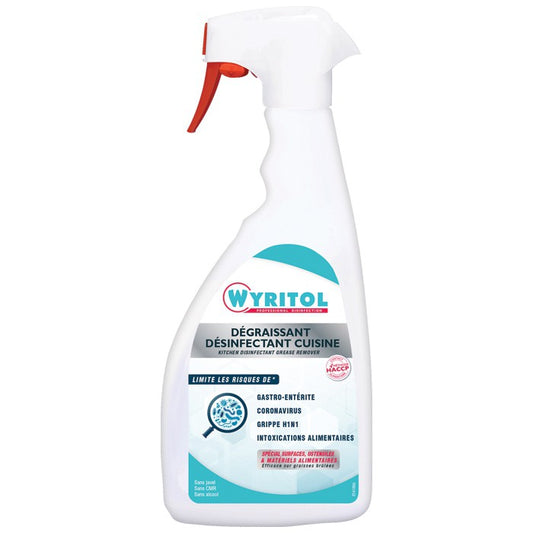 WYRITOL - SPRAY DESINFECTANT DEGRAISSANT SURFACES ALIMENTAIRES 750ml