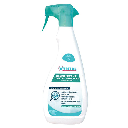 WYRITOL - SPRAY DESINFECTANT NETTOYANT TOUTES SURFACES SANS ALLERGENES 750ml