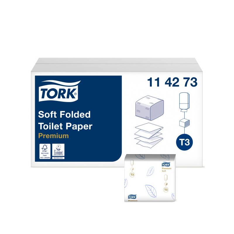 PAPIER HYGIÉNIQUE FEUILLES TORK - PACK x 30 - 252 FORMATS