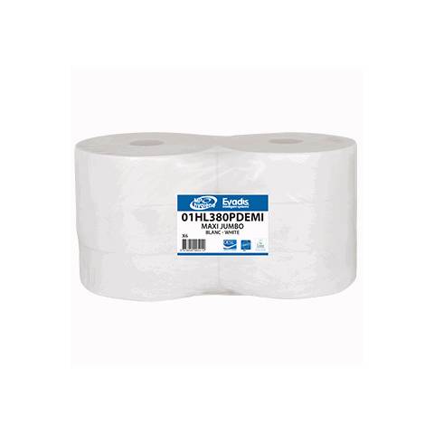 PAPIER HYGIÉNIQUE MAXI JUMBO 380M X 6 ROULEAUX